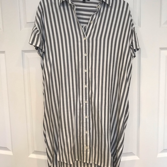 Madewell Striped Shift Dress with Ruffled Sleeves - Picture 6 of 7